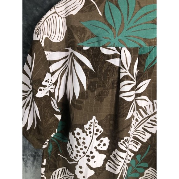 Havanera Hawaiian Shirt Men’s Floral Button Down Tropical Shirt Adult Medium - Picture 15 of 16